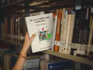 photo si la mer se meurt dans une bibliotheque